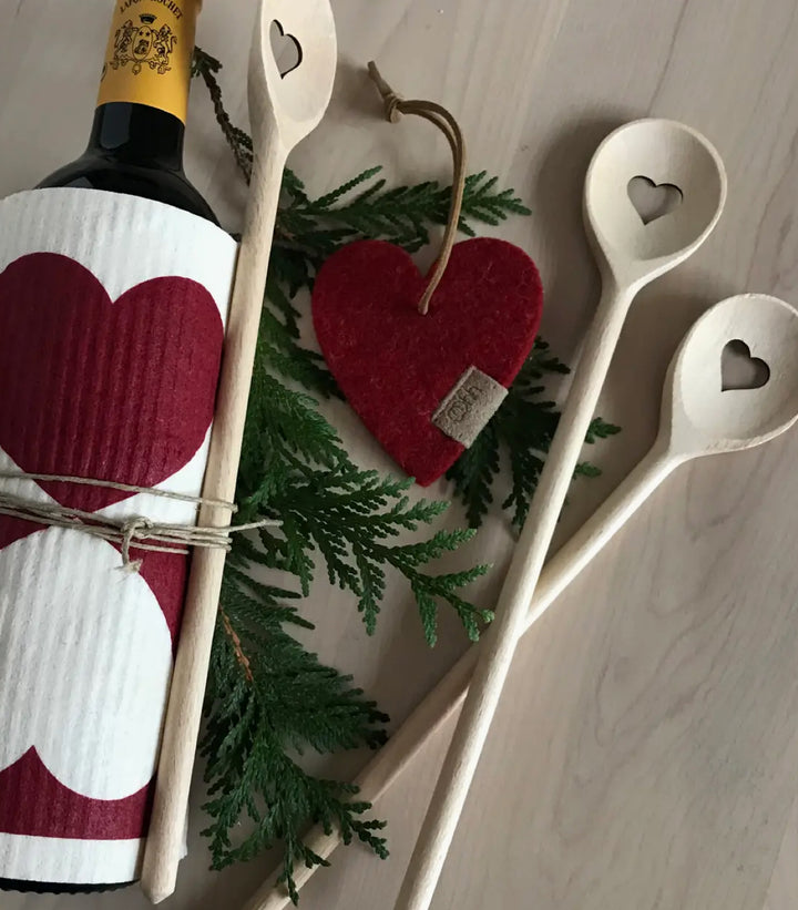 Small Wooden Spoon with Heart Cut-Out