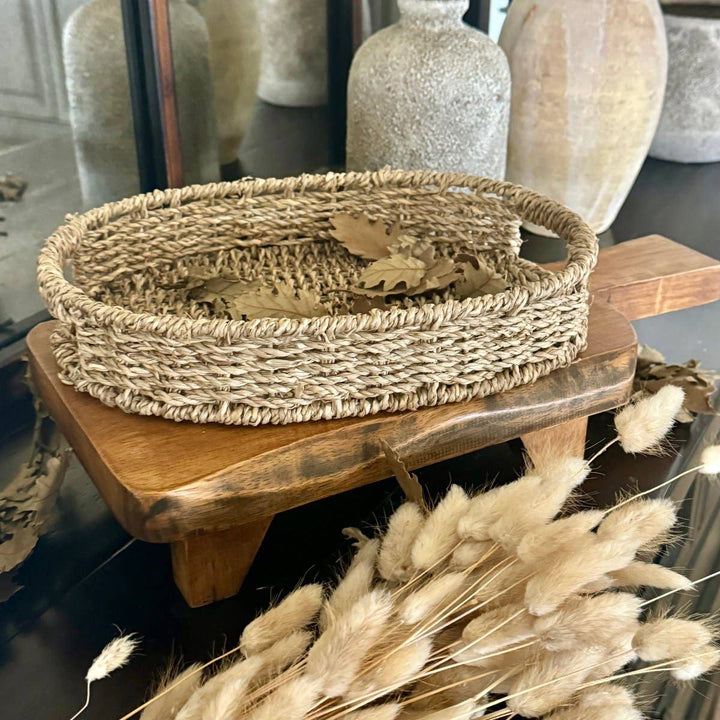 Mia Medium Oval Seagrass Tray