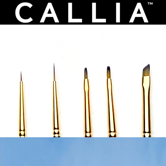 Callia Detail Brush Set, Synthetic Sable, Set 400