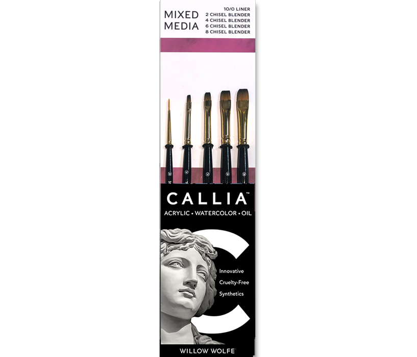 Callia Blending Brush Set, Synthetic Sable, Set 500