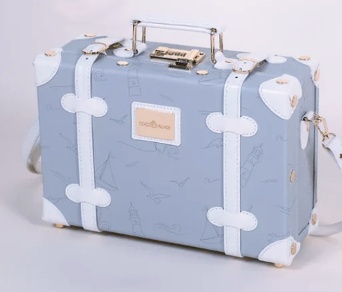 Ocean Vegan Leather Play Suitcase by Coco Village