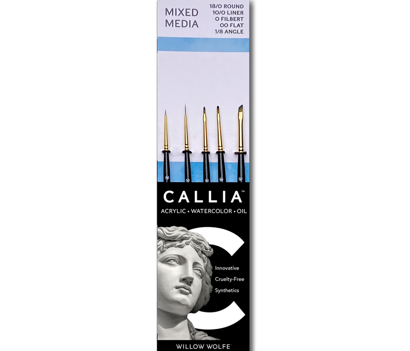Callia Detail Brush Set, Synthetic Sable, Set 400