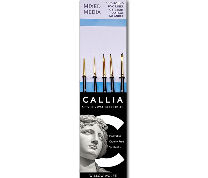 Callia Detail Brush Set, Synthetic Sable, Set 400