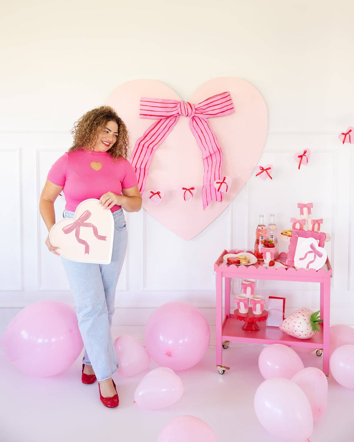 Felt Heart Banner, Valentine's Decor
