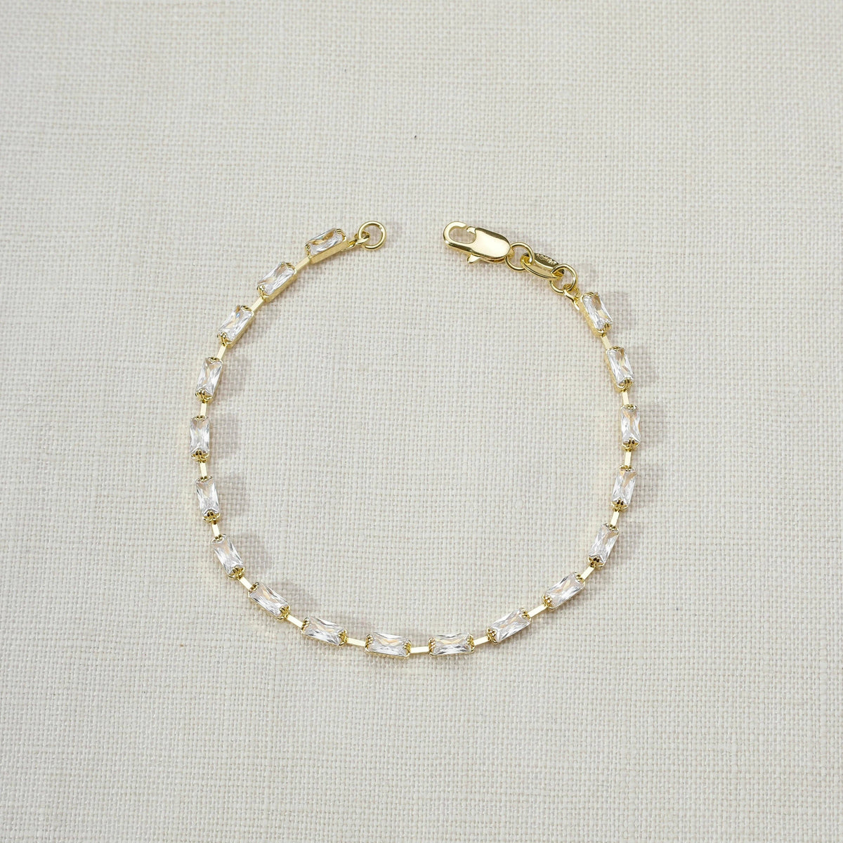 Penelope Twisted Tennis Bracelet, 18K Gold