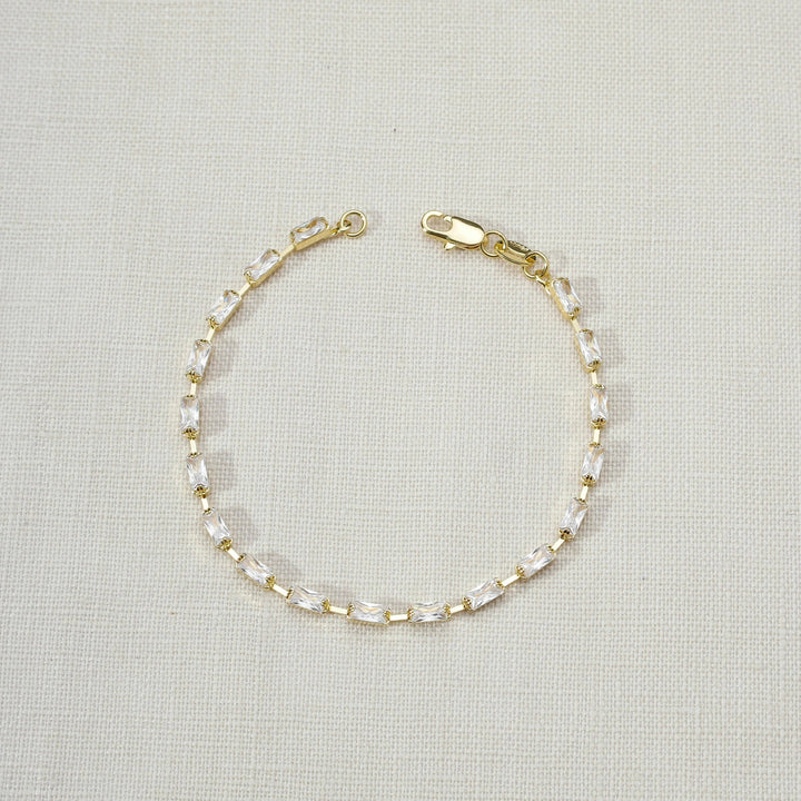 Penelope Twisted Tennis Bracelet, 18K Gold