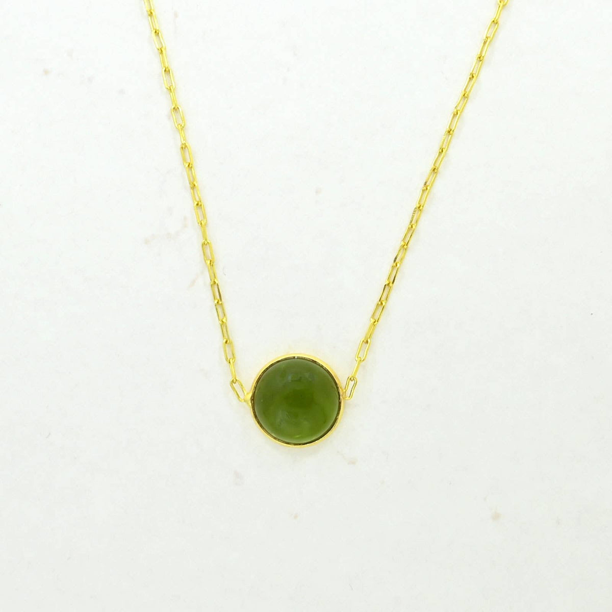 Noyre Berlin Round Gemstone Necklace, Tourmaline