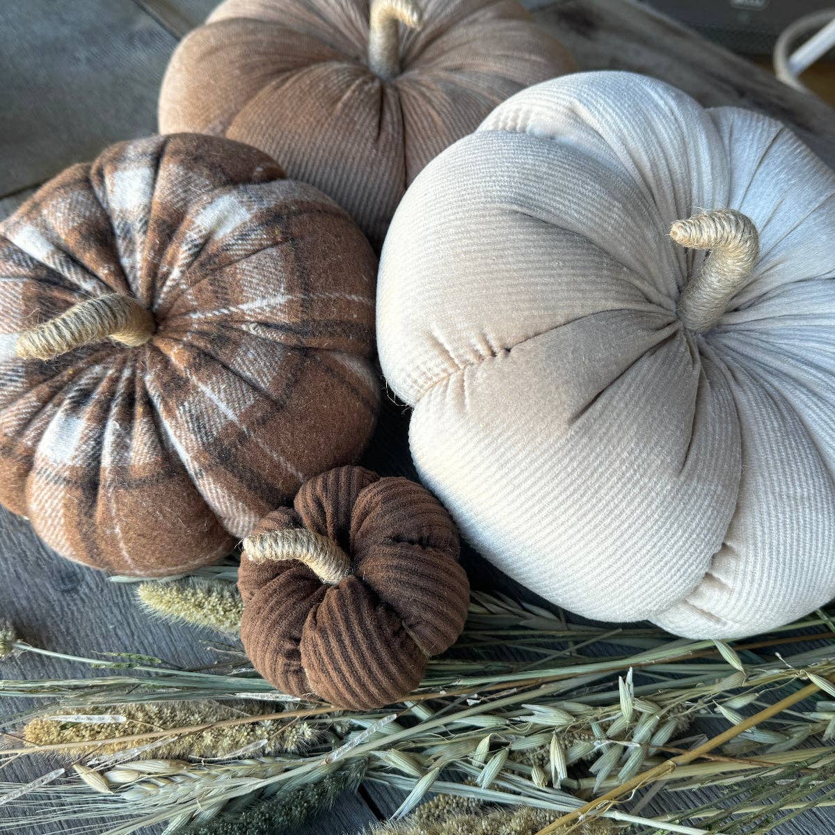 Large River Plaid Pumpkin