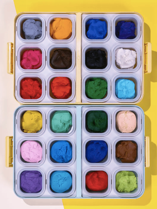 Wheat Straw Modeling Dough Set, 24 Colours