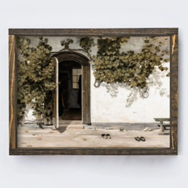 Vintage Print Framed - European Inn