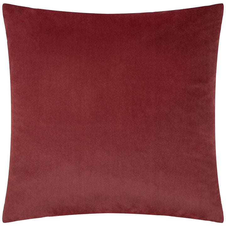 Savoy Stripe Velvet Cushion, Burgundy