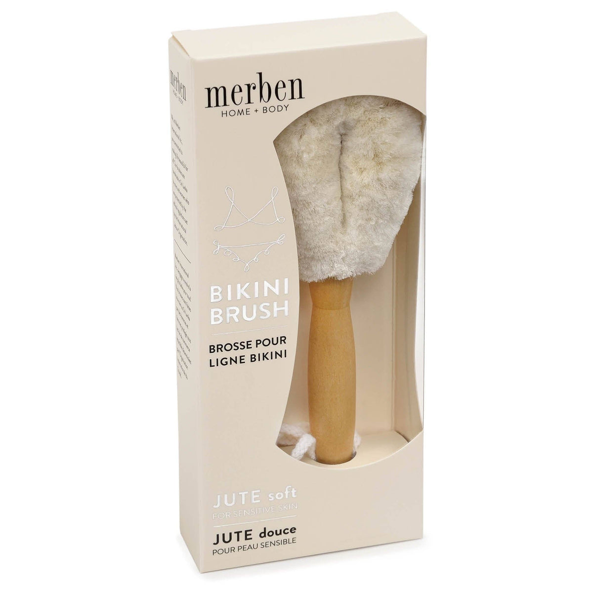 Jute Body Brush for Bikini Line