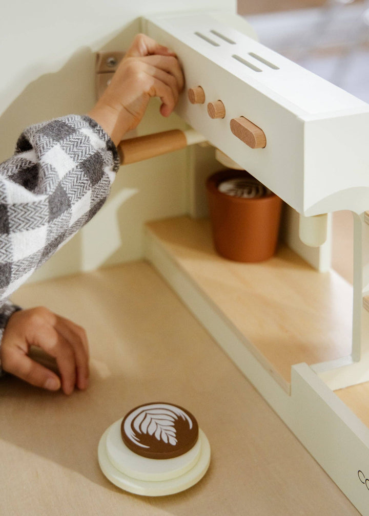 Wooden Coffee Shop Playset