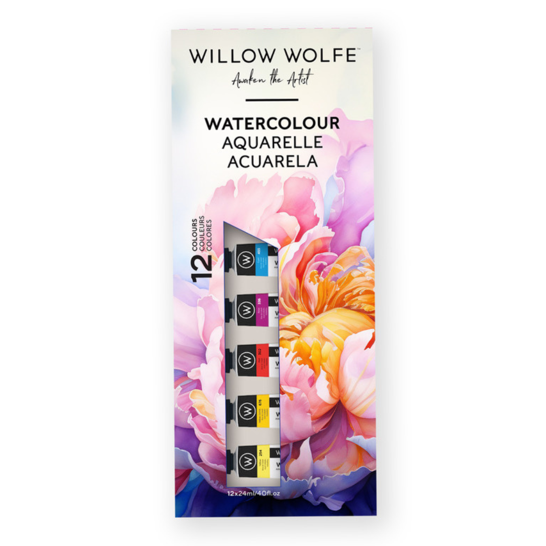 Willow Wolfe Watercolour Set, 12 x 12ml Tubes