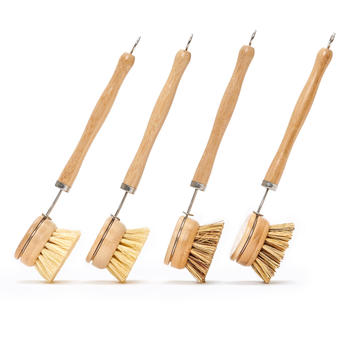 Long Handle Wood & Metal Dish Brush, Plastic Free
