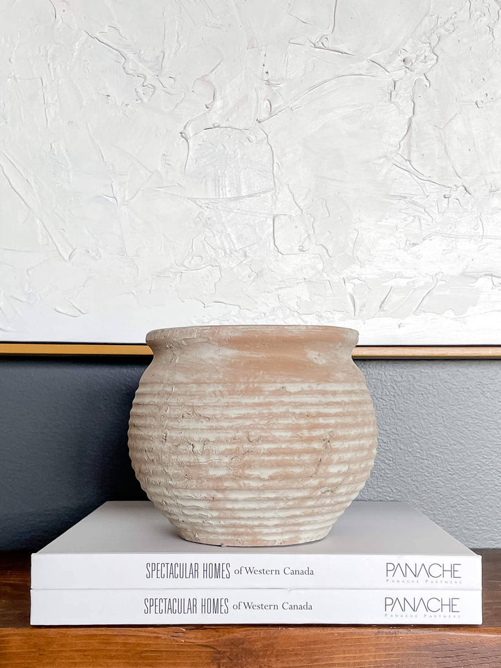 Lazio Rustic Vintage-Style Terracotta Pot Vase