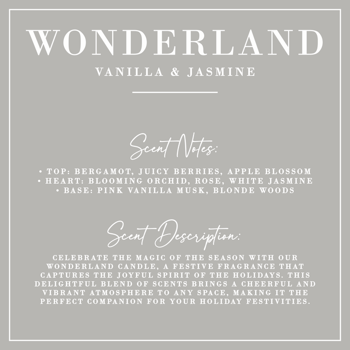 Porter Lane Home Candle, Wonderland, Luxe Collection, 12 oz