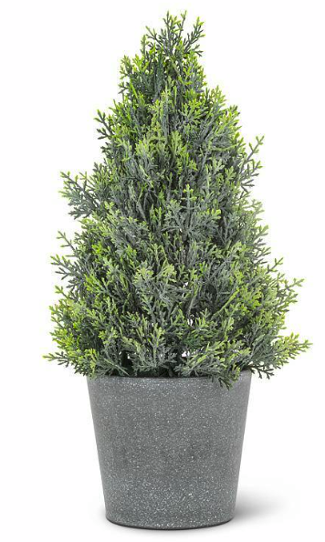 Cedar Charm Potted Faux Tree
