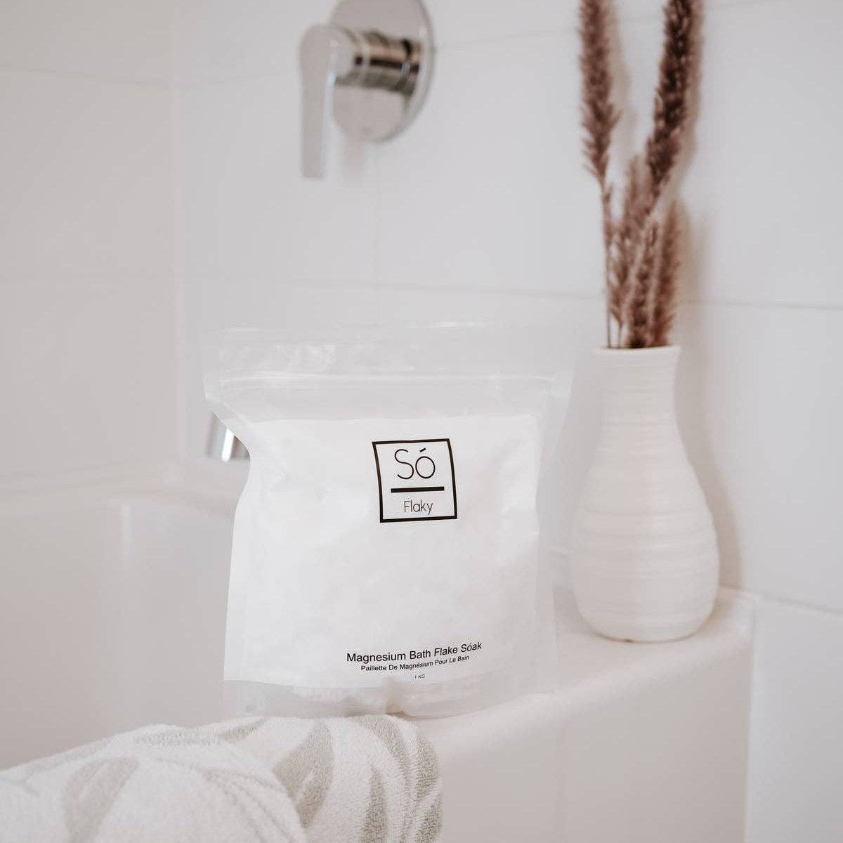 So Luxury Magnesium Bath Flakes, Unscented