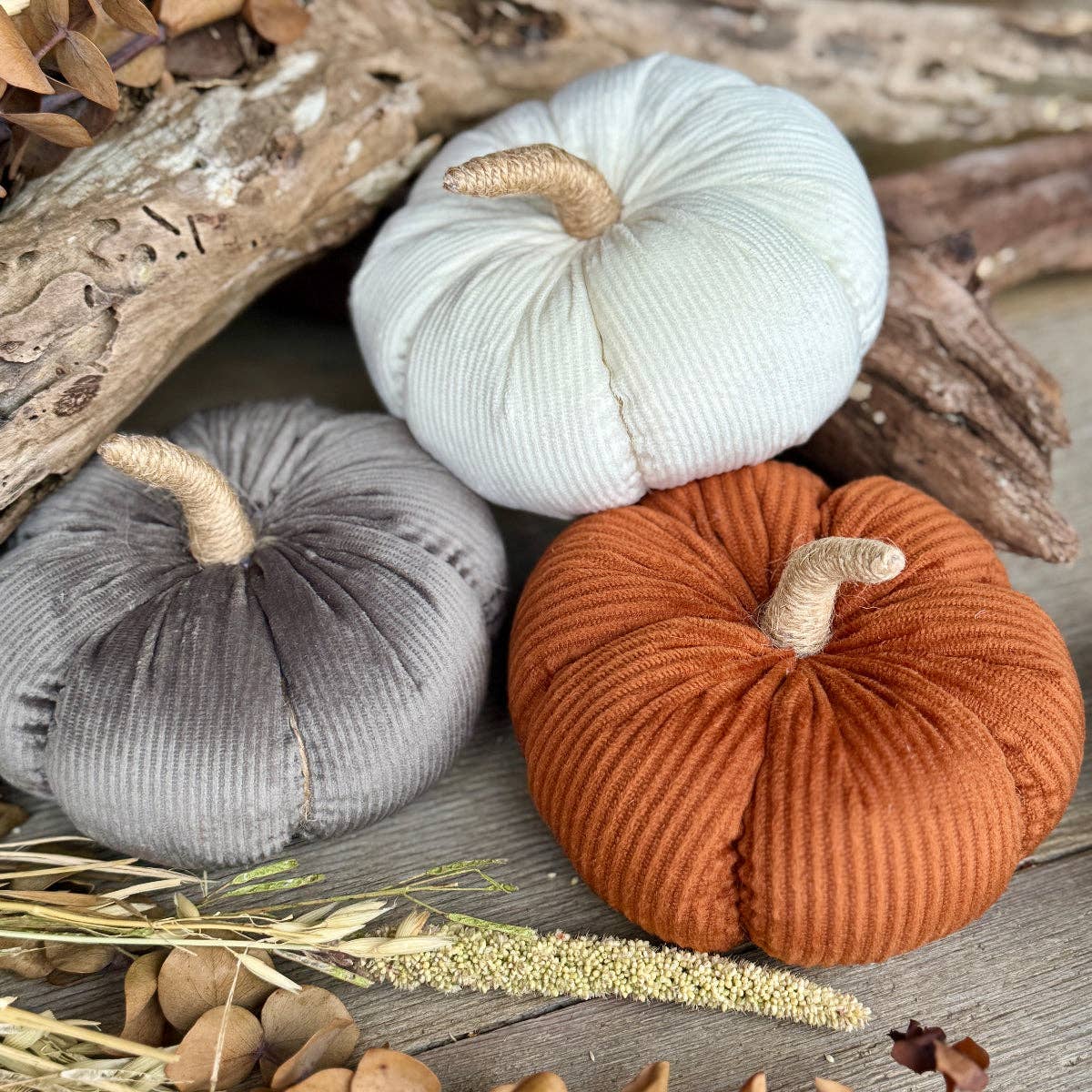 Medium Rust Corduroy Pumpkin