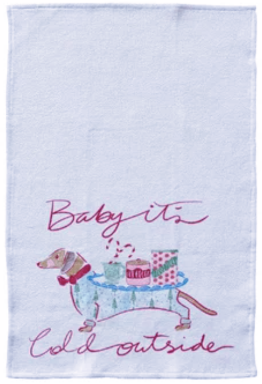 Festive Friends Waffle Weave Tea Towels