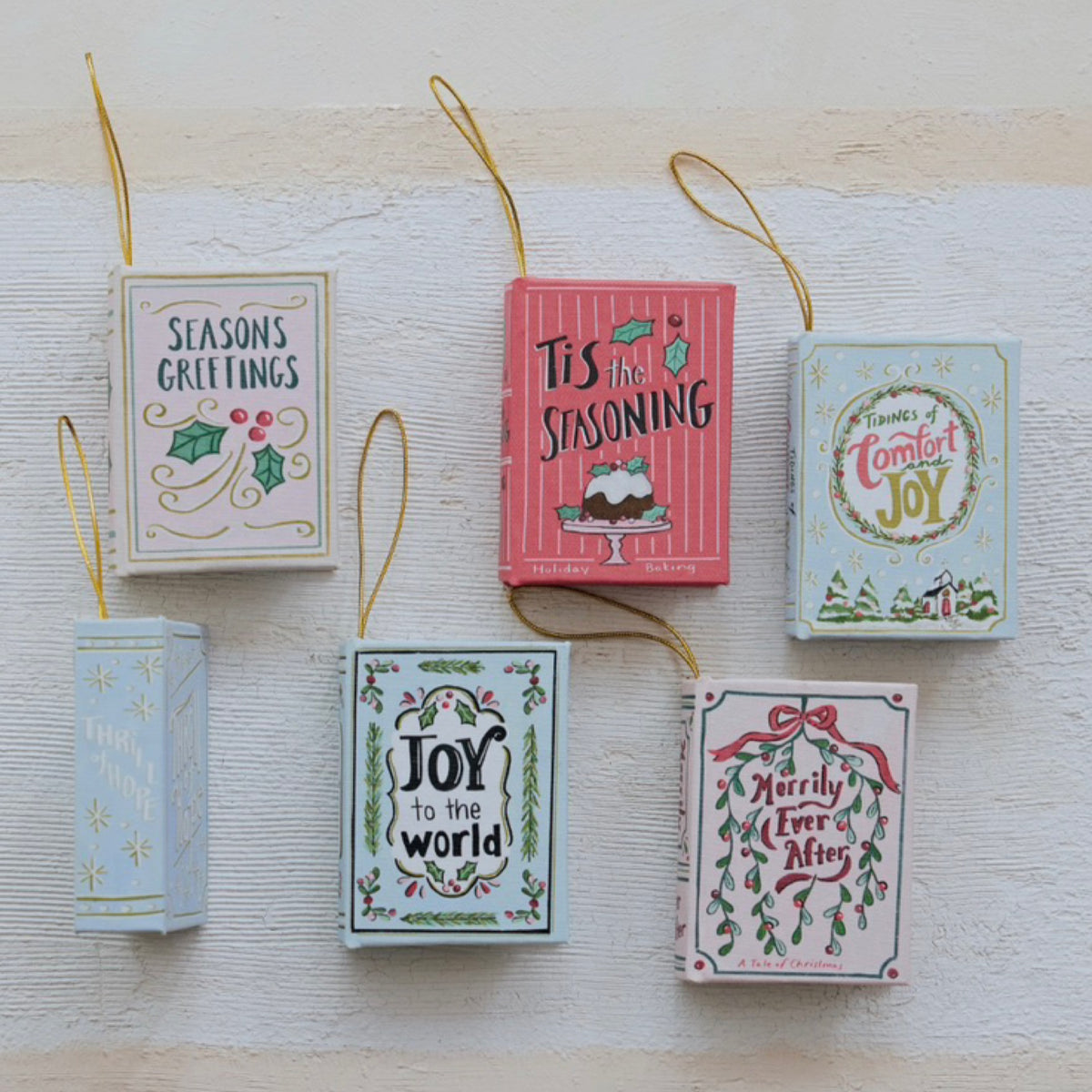 Canvas Book Ornament