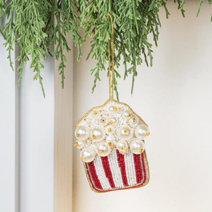 Pearl Popcorn Ornament